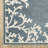 Hennings Botanical Border Blue/ Ivory Area Rug-1986547564