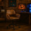 George Oliver Stateline Adjustable Ergonomic Swiveling PC & Racing Game Chair-2062287485