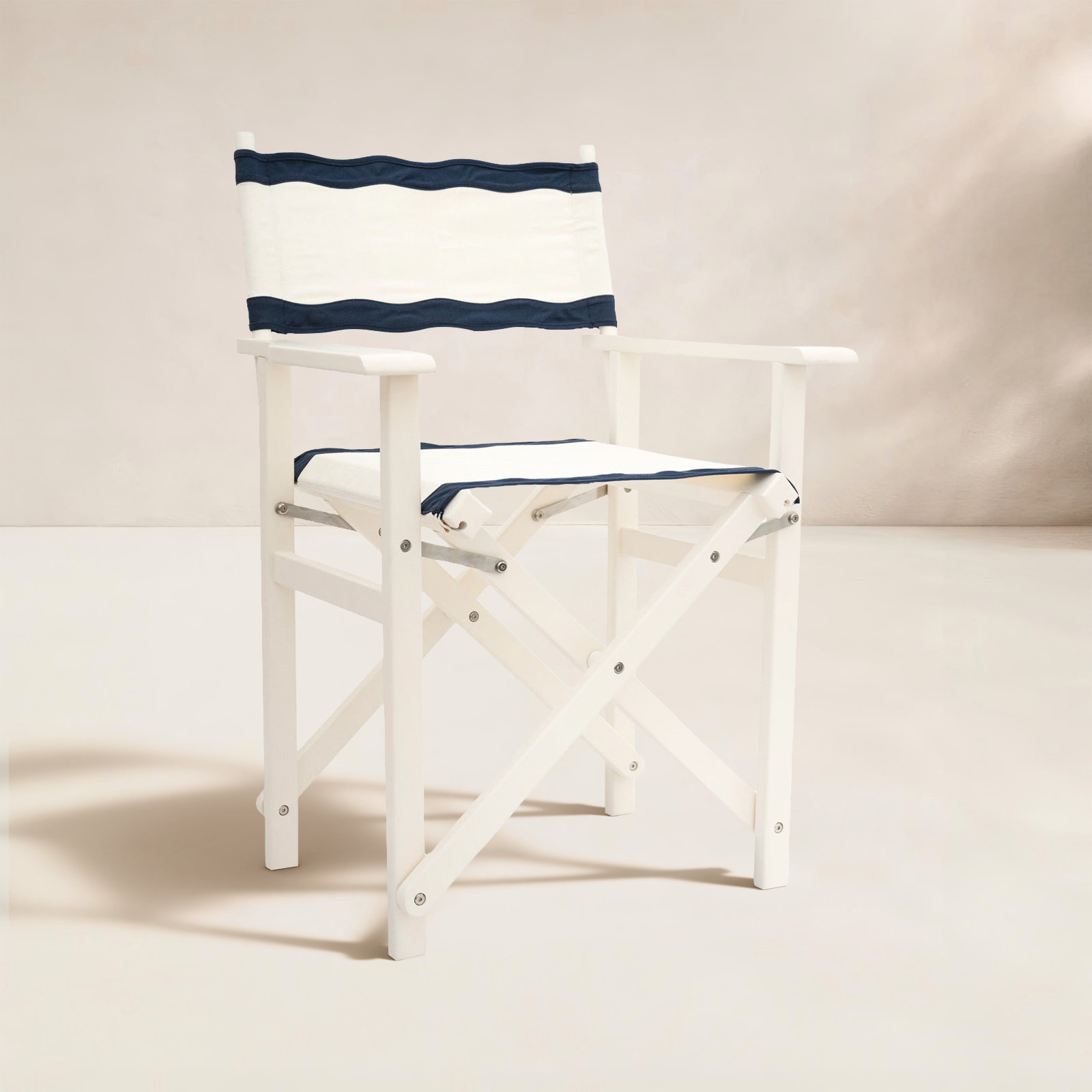 Derica Directors Chair Table Height, White