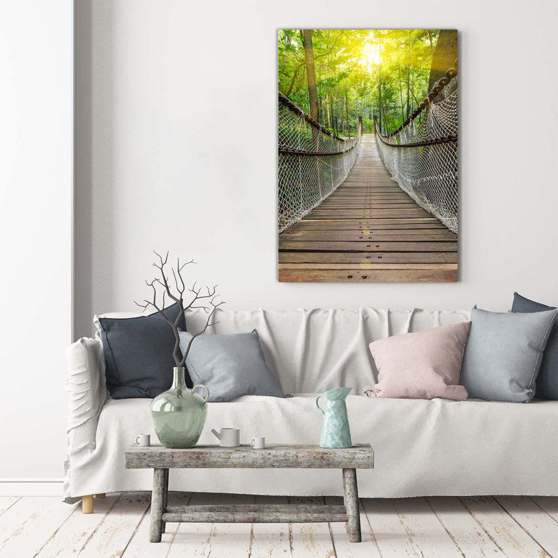 Suspension Bridge - Wrapped Canvas Print