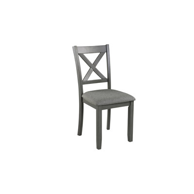Gray, Solid Wood, Dining Chair For 4, Ergonomic High , Breathable Seat Cushion, Non-slip Foot Protection, Relaxed 4 Gray Dining Chair With Solid Wood Frame, Breathable Linen Seat, And Non-slip Foot