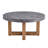 Modern Texture MDF Round Coffee Table - 31.4" Diameter.A Modern Retro Circular Coffee Table With A Diameter Of 31.4 Inches, Made Of MDF Material