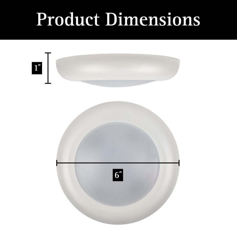 LED Flush Mount Ceiling Light – Dimmable, Slim Puck Downlight - Energy Efficient LED Light - Multi-Purpose Easy-Install Light Fixture