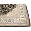 Tapis noir traditionnel indien à motif floral noir 8 x 10-1588431964