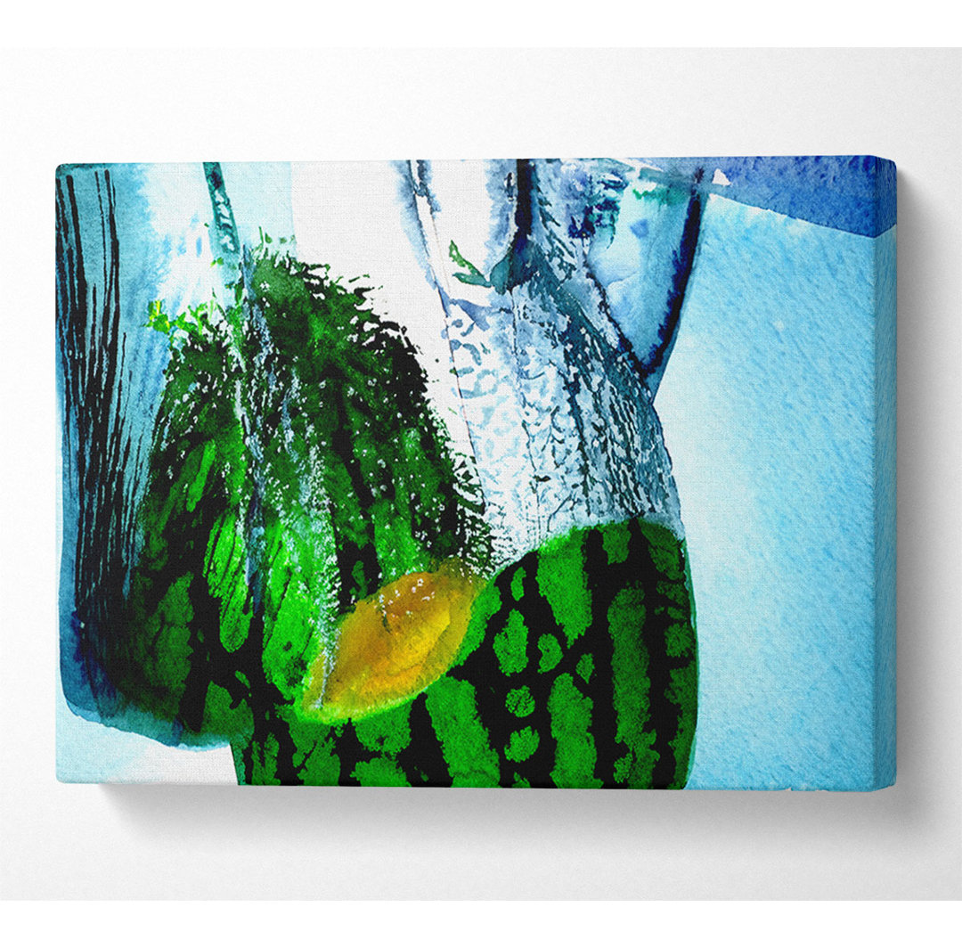 Wassermelone - Kunstdrucke auf Leinwand - Wrapped Canvas