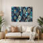 Nautical Shield designs, art mural gris en métal-1820037014