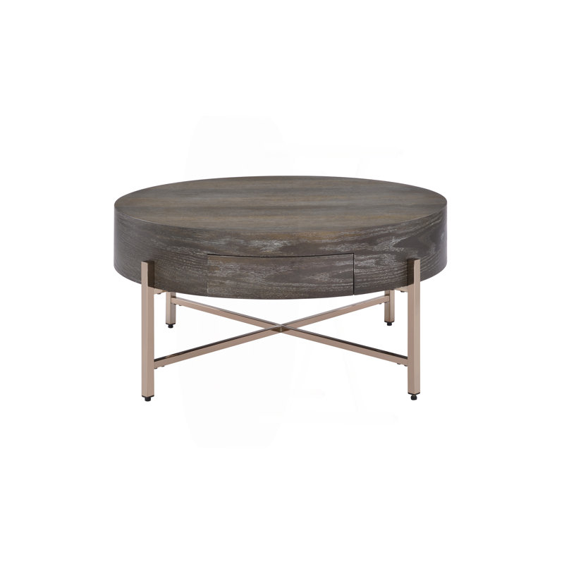 Weyton Light Brown & Champagne Finish Coffee Table