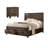 Genovera Rustic Golden Brown 2-Piece Bedroom Set with Nightstand-79208761