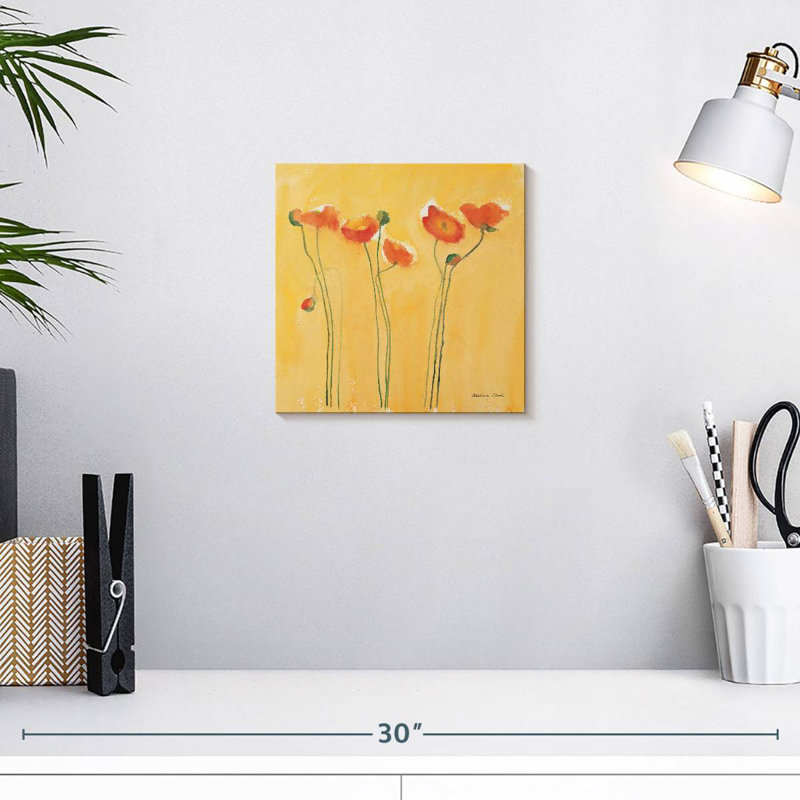Coquelicots Harnek cadmium orange, H 10 po x l 10 po