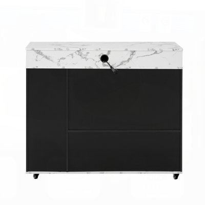 Extendable Dining Table with Extra-Long Folding Top, Rolling Kitchen Island with Drawers, Power Outlet, and Brake Lock for Versatile Use