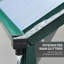 Callison 6 x 6ft Polycarbonate Greenhouse Walk in Slide Door Dark Green
