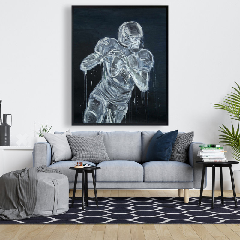 Football Player Print On Canvas