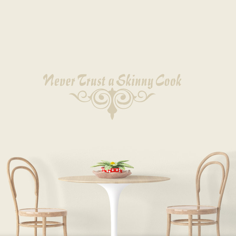 Food & Beverage Non-Wall Damaging Wall Decal, Light Beige
