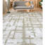 Tapis gris / beige noué à la main-70085441
