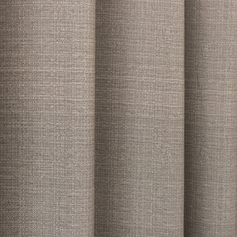 Paire de rideaux obscurcissant en polyester Zandre, Brun, L 52 po x L 84 po