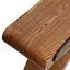 Console en bois de frêne plaqué avec pieds en forme de X et assemblage facile-1892890989