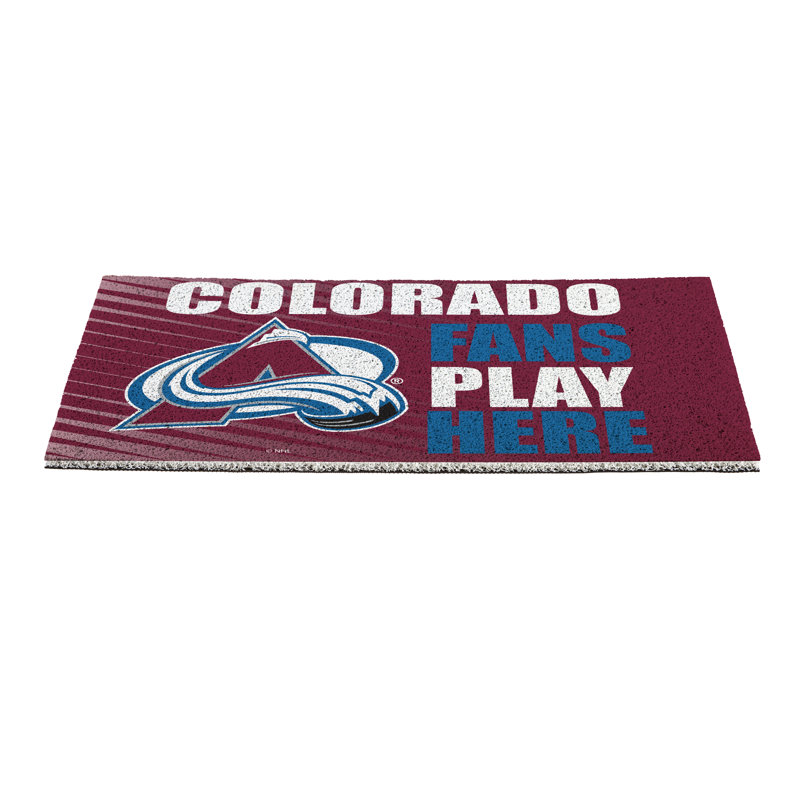 Tapis en PVC pour ventilateur Colorado Avalanche, 28 po x 16 po