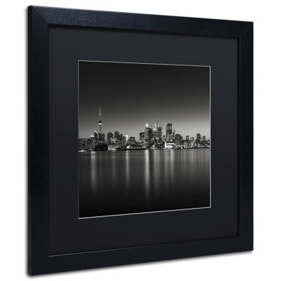 'Lights' Framed Photographic Print on Canvas