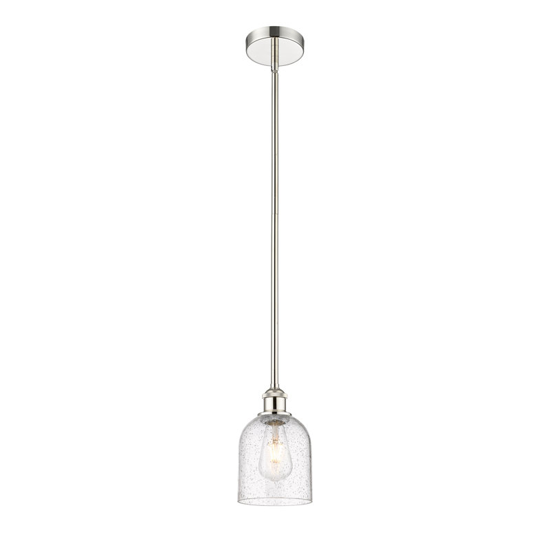 Luminaire suspendu 6 tiges Edison Allysson, Nickel poli