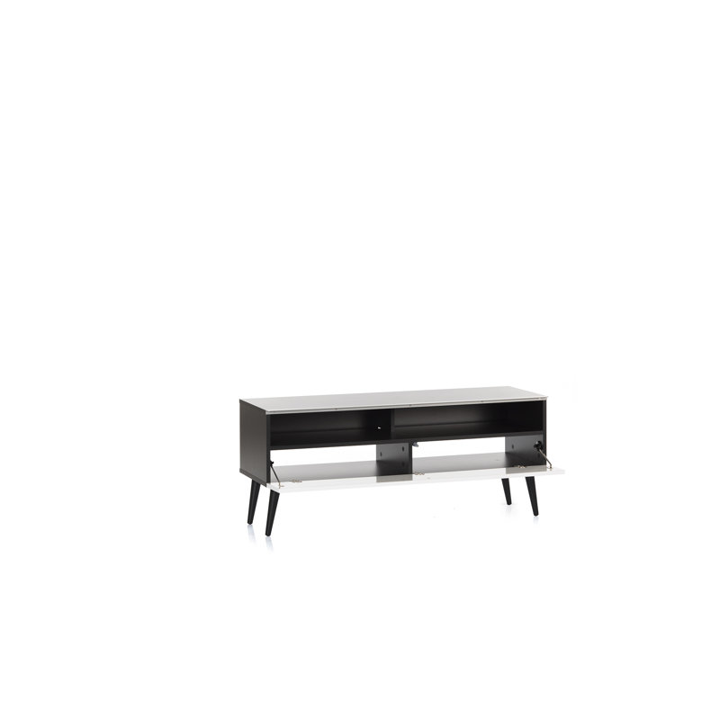 Metter 47.25'' Media Console, Black/White 