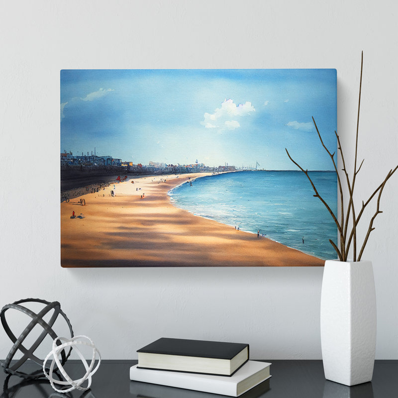 Beach In Vol.2 - Wrapped Canvas Print, 35cm H x 50cm W x 3cm D