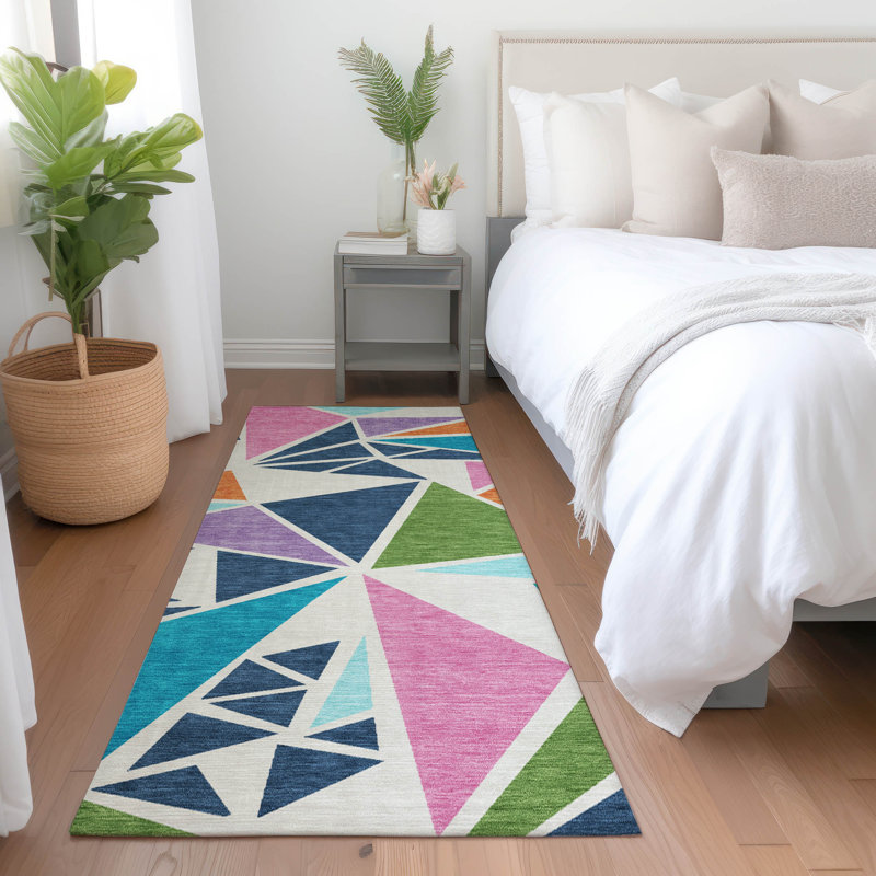 Machine Washable Indoor/Outdoor Chayden ACN1039 Rug, Runner 2'3" x 7'6"