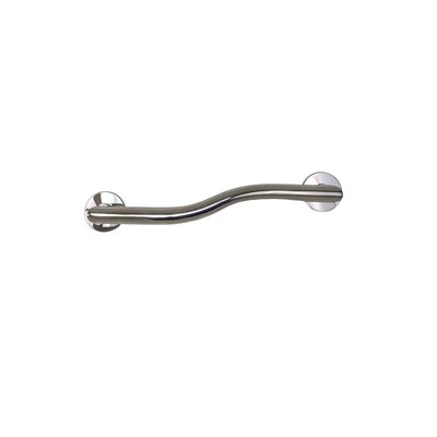 Left Hand Grab Bar -  CSI Bathware, BAR-MWL18-TW-125-PO