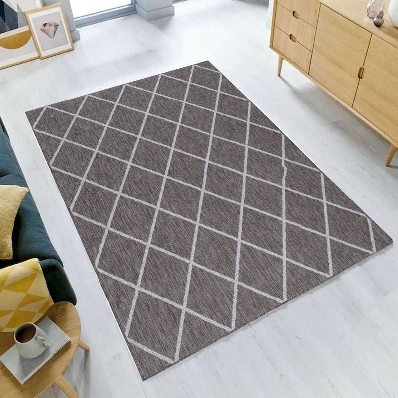 Geometric Indoor / Outdoor Rug, Rectangle 5'3' x 7'5'