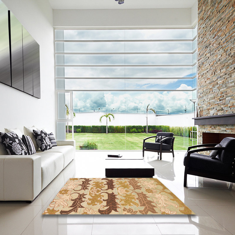 Tapis abstrait moderne 1238, Carré 5 pi