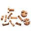 Sculpture en teck cylindrique Norig