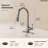 Single-Handle Pull-Down Kitchen Faucet with Dual-Function Sprayer-120793566