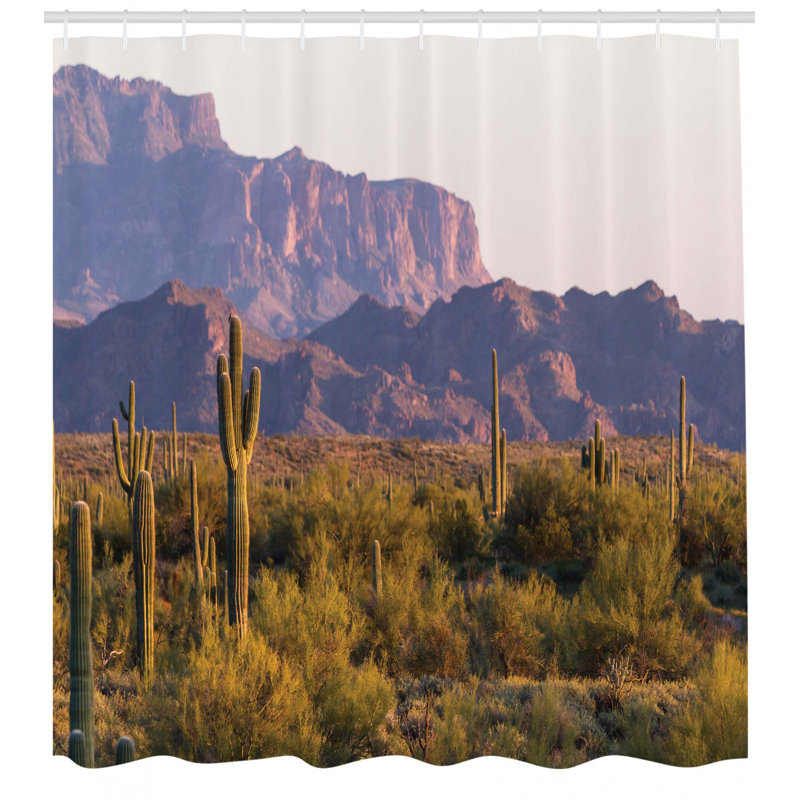 Shower Curtain with Hooks Included, 70" H x 69" W