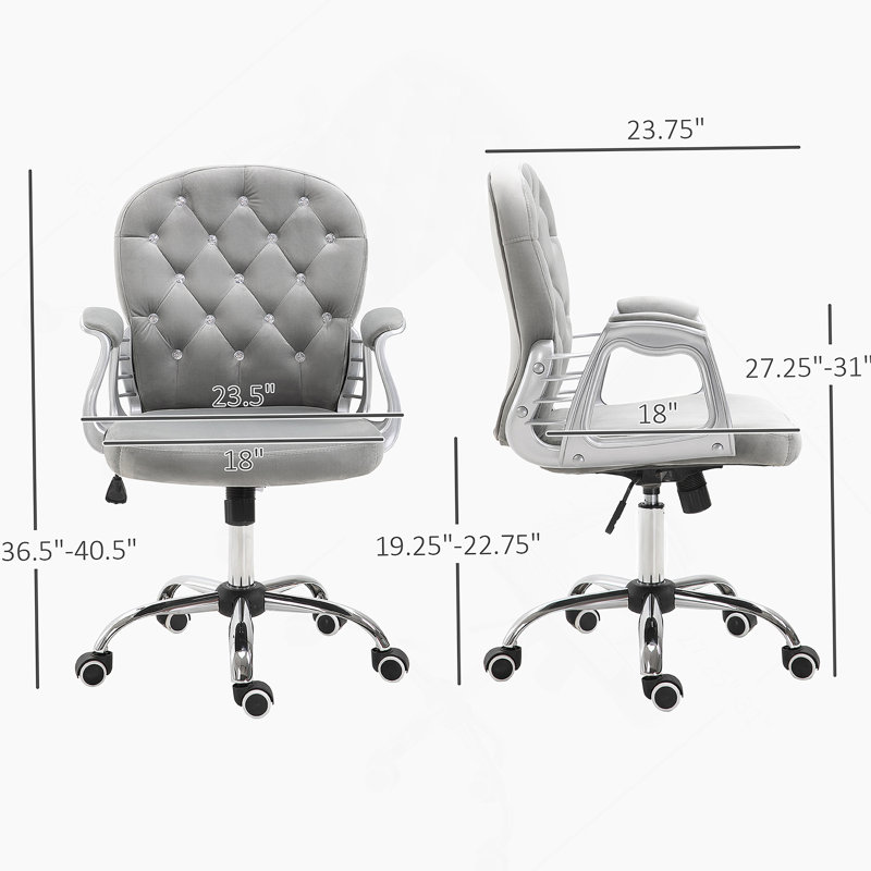 Chaise de bureau capitonnée de luxe pour un choix élégant pour la maison et le bureau, confort moelleux