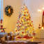 Arbre de Noël artificiel illuminé enneigé 6 pi The Holiday Aisle®-1054521430