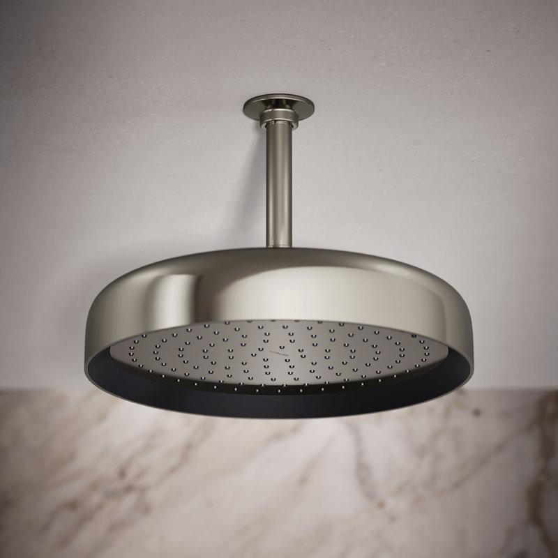 Statement™ 2.5 GPM Round 12 in. Rainhead with Katalyst Air-Induction Technology, Vibrant Polished Nickel, 2.5 GPM, Round