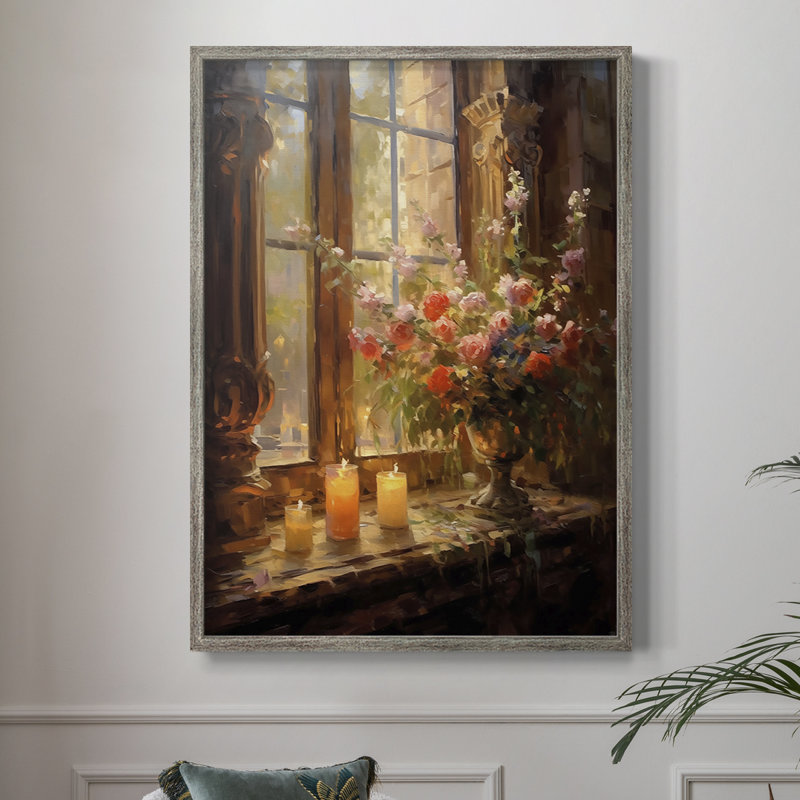 Reproduction encadrée FLORAL Series DCCLXVI - bois massif, H 11 po x l 9 po