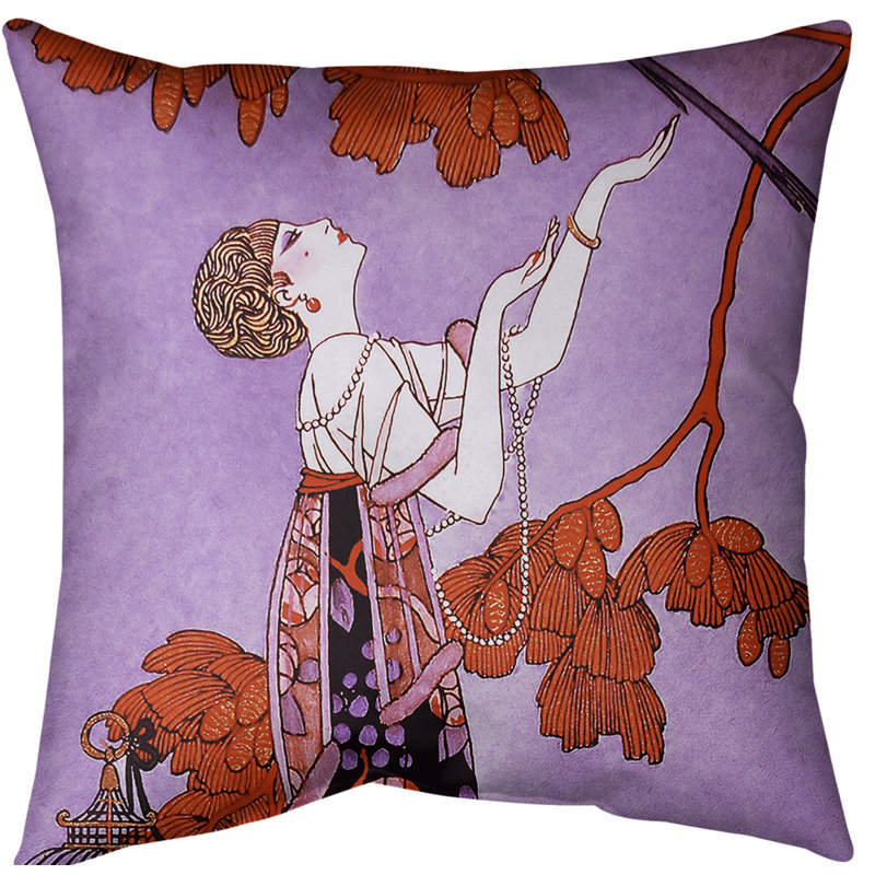 Insert de coussin en femme, Duvet synthétique, 14 po x 14 po, Rouge / Mauve