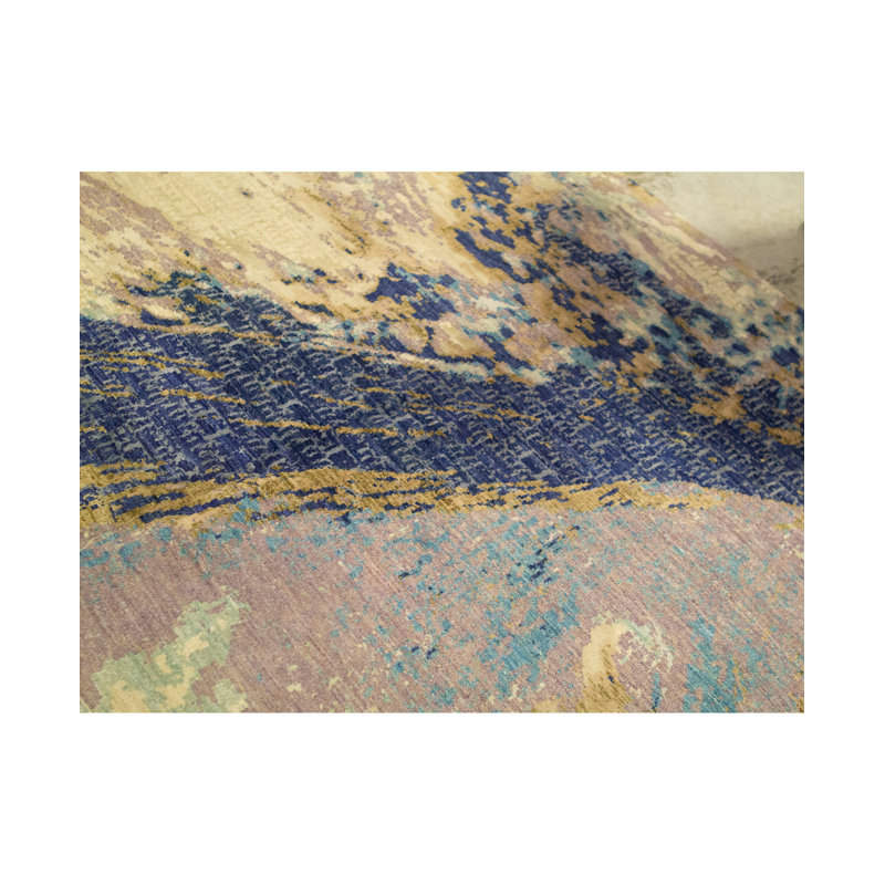Hand Woven Wool Abstract Area Rug