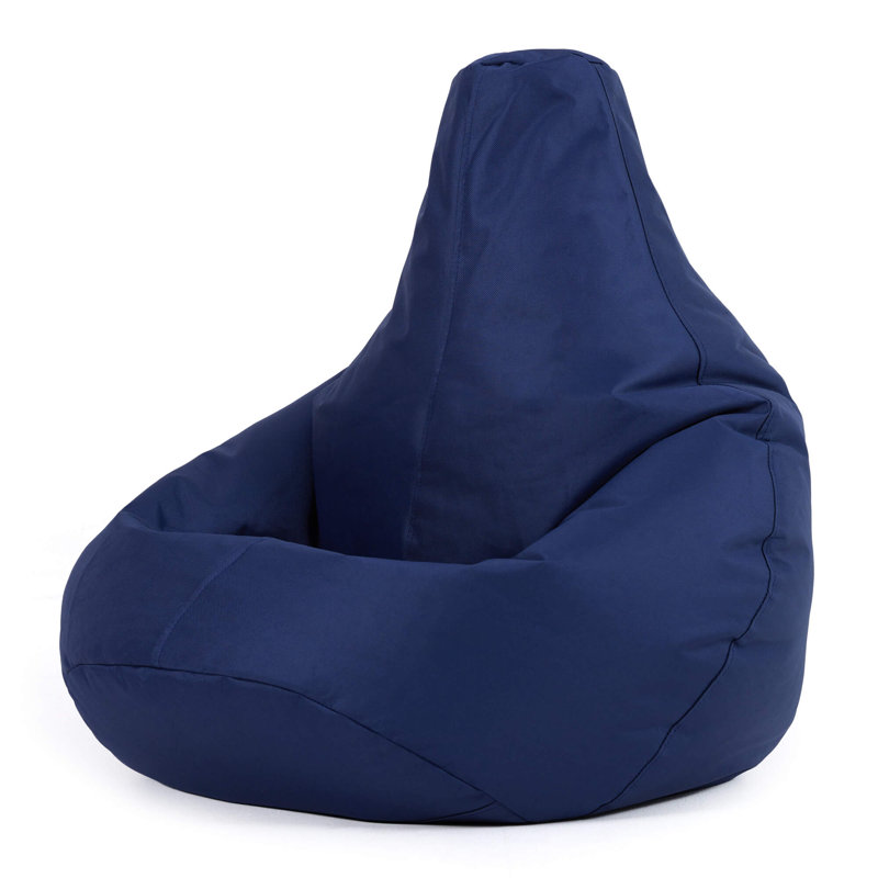 Kids Dalton Indoor-Outdoor Bean Bag, Navy Blue