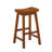 Casual Dining 29-inch Bar Height Stools 2pc Set Saddle Seat Solid Wood Oak Finish Home Furniture
