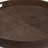 Derby Round Leather Tray-94416736