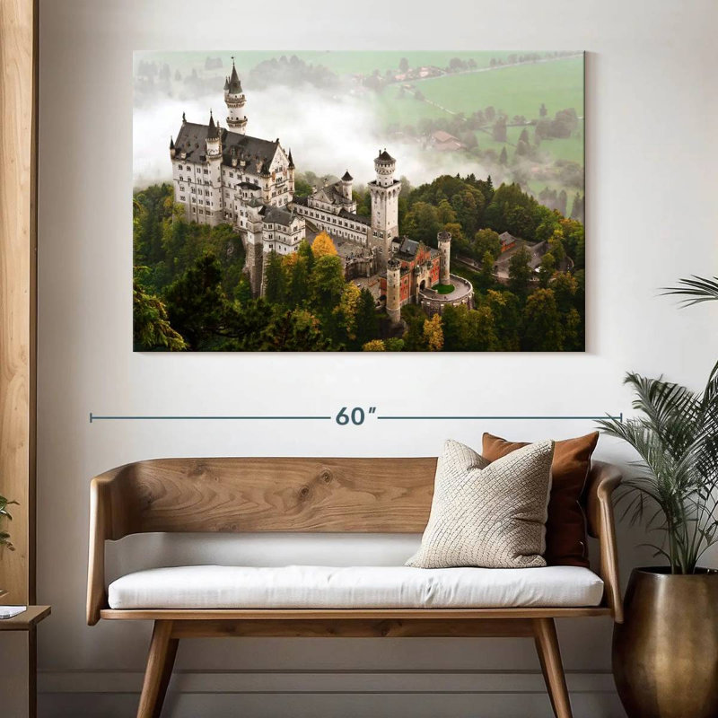 Lilie Misty Neuschwanstein Castle, H 34 po x l 51 po