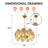 Perceus 9 - Light Dimmable Wagon Wheel Chandelier