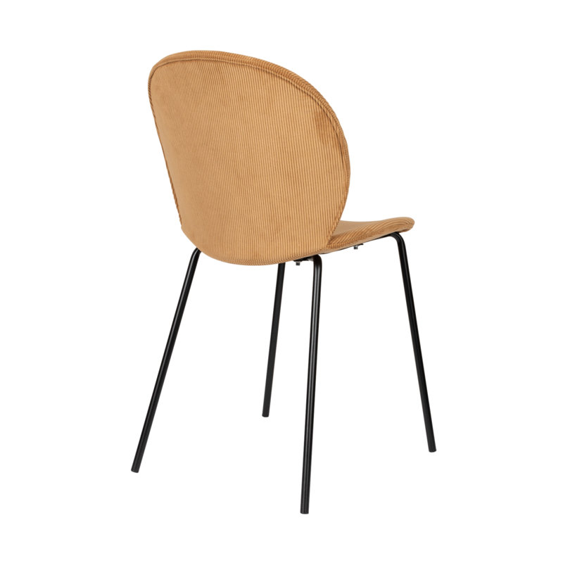 Bonnet Upholstered Dining Chair, Yellow