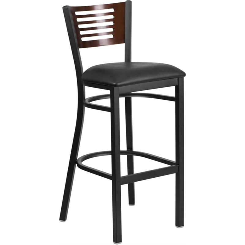 Tabouret de bar 32 po Thornfeldt, Noir, Brun, 1