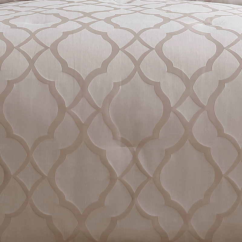 Tinley White, Queen Comforter + 8 Additional Pieces