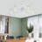 35.43" Luxury LED Dimmable Ceiling Fan with 6 Light and Remote-2082532922