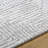 Rectangle Jean-Paul Striped Machine Woven Polyester Area Rug in White/Gray-486248866