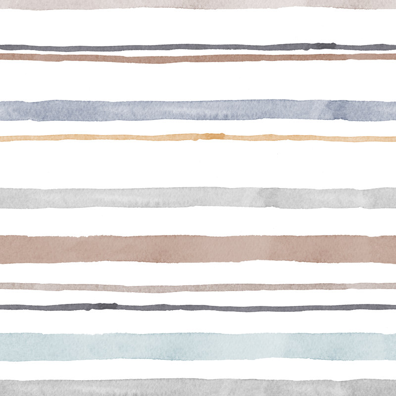 Ethan Striped Duvet Cover, Grey