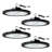 4-Pack 400W Dimmable Bright Round LED UFO High Bay Ceiling Light